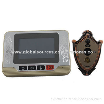 Two-way Communication PIR Motion Detection Night Vision Doorbell with 3.7-inch Touchscreen